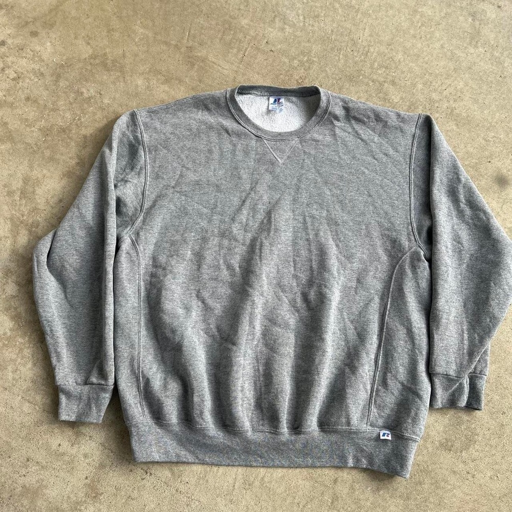 basic Russell Athletic grey pullover crewneck sweatshirt Size XXL